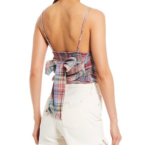 Free People Wool Real Love Plaid Tank Top New XS & S - Picture 2 of 8